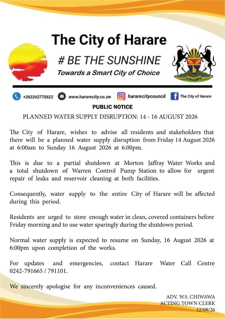 Planned Water Supply Disruption